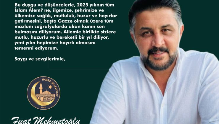 BAŞKAN FUAT MEHMETOĞLU’ NUN YENİ YIL MESAJI